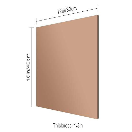 12x16 Inches Bronze Mirror Acrylic Sheet – 2 Pcs Reflective Acrylic Panel for DIY Crafts, Home Décor & More (30x40 cm) - Image 2