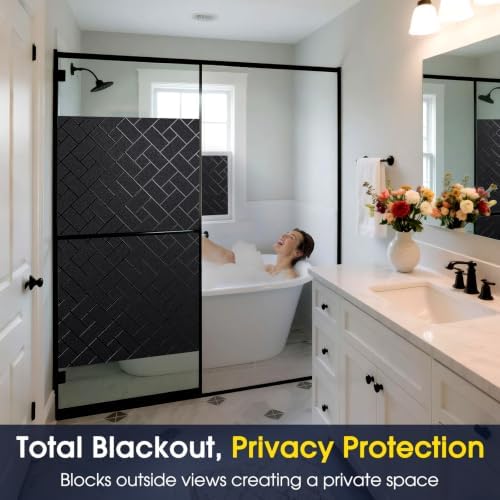 Coavas Blackout Window Privacy Film 100% Light Blocking 29.5"x78.7" - Image 6