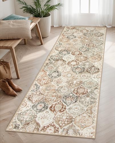 Lahome Moroccan Hallway Runner, 2x6 Kitchen Runner Rugs Non Skid Washable by Lahome