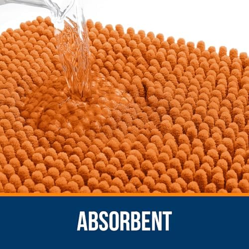 OLANLY Large Bathroom Rugs 70x46, Extra Soft Absorbent Chenille Bath Rugs - Image 4