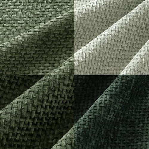 MIULEE Soft Decorative Chenille Pillow Covers Forest Green 20x20 Pack of 4 - Image 2