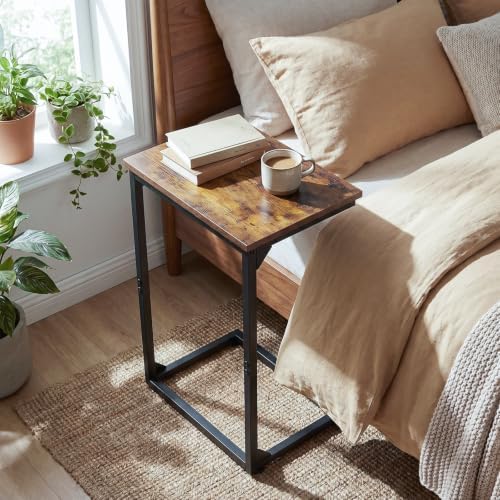 AMHANCIBLE Couch Side Table, 26.37" Tall C Shaped End Table Set of 2 - Image 6