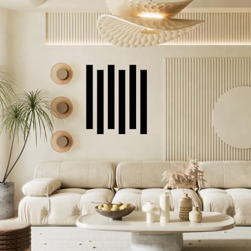 20Pcs DIY Striped Mirror Stickers 11.8" Length Self Adhesive - Image 5