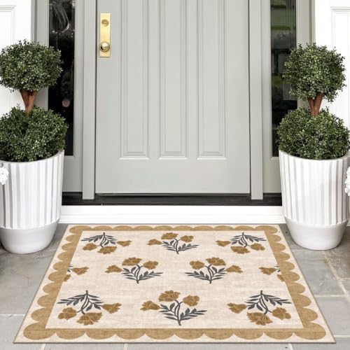 3x3 Square Entryway Rug - Front Door Mat Indoor Outside Entrance - Image 4