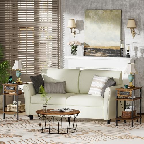 Creso hom Side Table with Charging Station, End Tables Living Room - Image 6