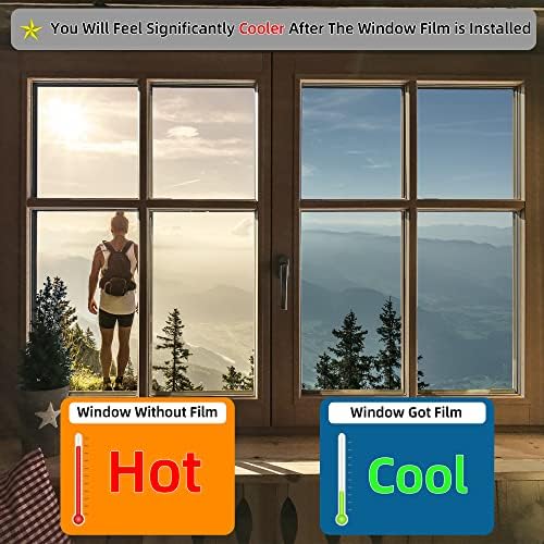 FuFin One-Way Window Privacy Film with Tools, Grey 31.5"×78.7" - Image 4