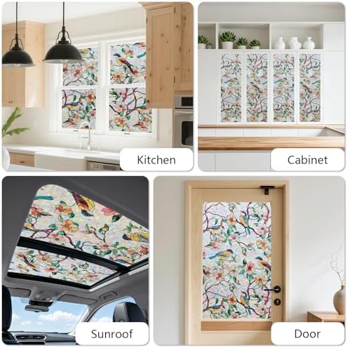 Kromapolis Window Privacy Film, Stained Glass Sticker, 35.4" x 78.7" - Image 5