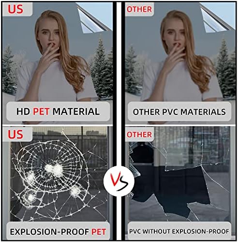 FuFin One-Way Window Privacy Film with Tools, Silver 27.6"×78.7" - Image 5