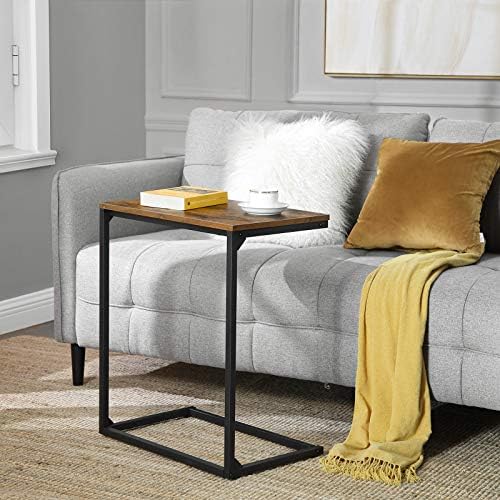 VASAGLE C Shape End Table for Couch or Sofa, Industrial Small Side Table - Image 2