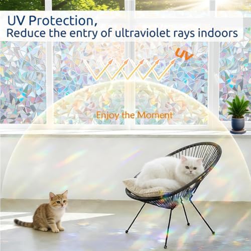 Window Privacy Film Window Coloring Rainbow Film - Image 4