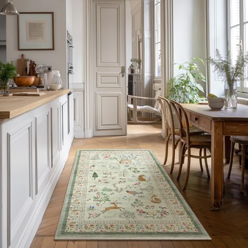 Machine Washable Throw Rugs for Entryway: 3x5 Door Mat Indoor Entrance Small Rug Stain Resistant Non Slip Low Pile Soft Carpet for Kitchen Front Door Indoor Entrance Entry Bedroom - Image 2