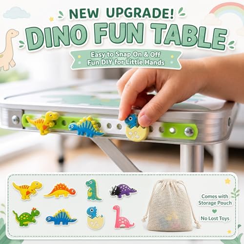 Yriuat Folding Camping Table 2ft Portable Picnic Table, Jurassic Camp - Image 4