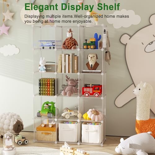 C&AHOME 16 Cube Storage Organizer Cube Shelves Units Storage Cubes, Twill - Image 5