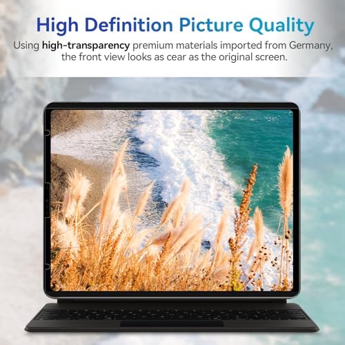 Magnetic Privacy Screen Protector Compatible with iPad Air 11 Inch (2024-2026, M2/M3/M4), Removable Anti Blue Light Glare Spy Filter, High Sensitive Bubble-Free Black Security Private Shield - Image 6