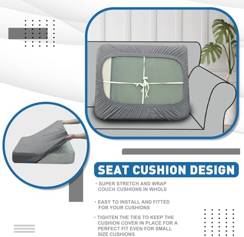 XINEAGE 1 Piece Stretch Couch Cushion Covers Individual Sofa Slipcovers - Image 6