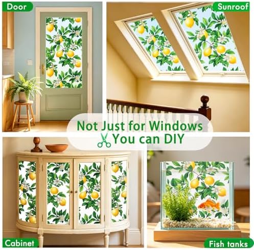 SOMWISE Frosted Window Privacy Film, Decorative Sun Heat Blocking, Anti UV - Image 6