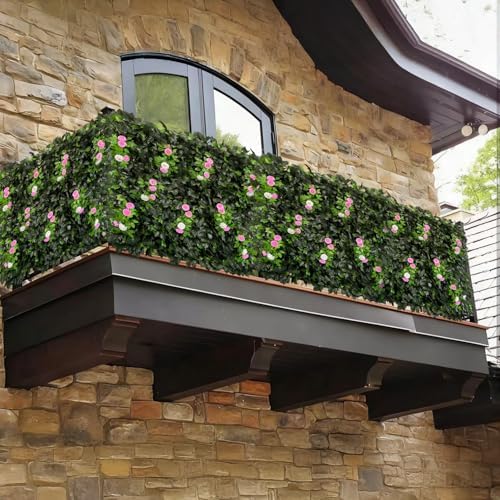 Artificial Expandable Ivy Privacy Fence Screen,Adjustable Size,Dense Leaf Panel,Perfect for Balcony,Garden,Fence Cover and Green Wall Decoration - Image 4