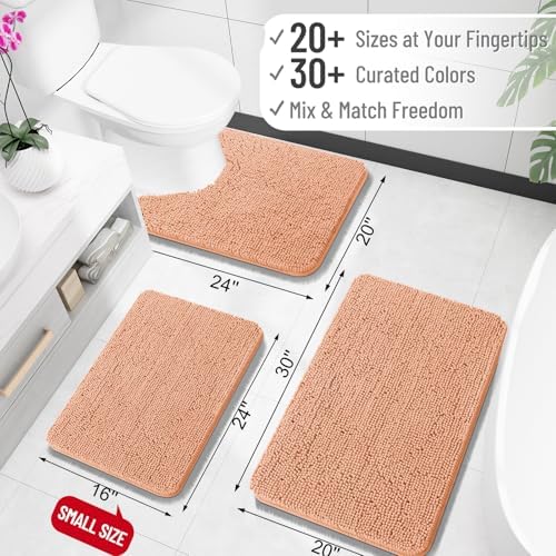 OLANLY Large Bathroom Rugs 59x35, Extra Soft Absorbent Chenille Bath Rugs - Image 2
