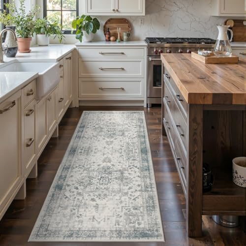 Rugxara 2x5 Washable Runner, Non Slip Boho Hallway & Kitchen Entry Rug - Image 3