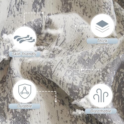 MYSKY HOME Couch Cover for Sectional Sofa Set Furniture Sofa Cover Washable for Dog Cat Pet Couch Cover 3 Cushion Couch Sofa Chenille Couch Protector Multi Use Couch Covers Blanket,91" X150" - Image 4