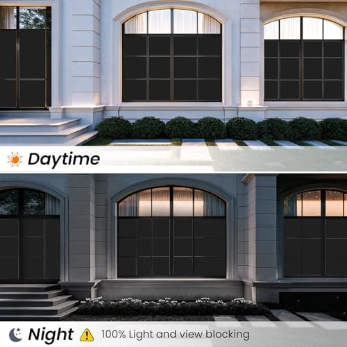 100% Blackout Privacy Window Film, Sun Blocking Static Cling, 23.6"x78.74" - Image 2