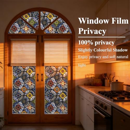 OHTMERU Stained Glass Window Privacy Film Decorative - Image 2