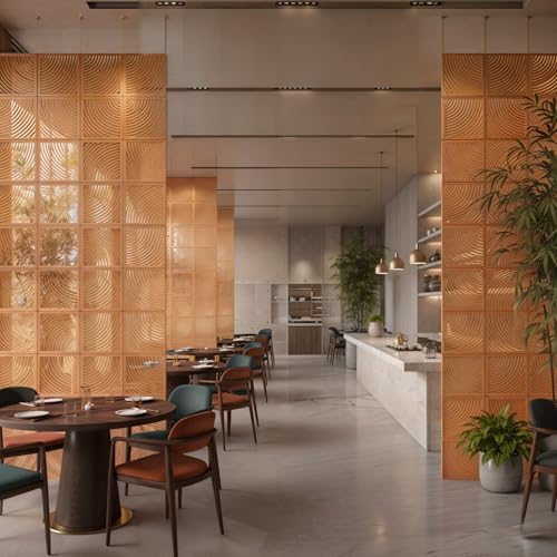 Woodtuct Teak Room Divider Panels for Ceiling Hanging - Image 3