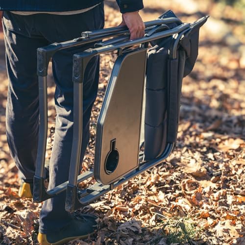 OUTSIDER Portable Directors Camping Chair, Lightweight Folding Aluminum Outdoor Chair with Side Table and Storage Pouch for Camping, Lawn, Sports and Fishing, Heavy Duty Supports 350lbs - Image 2