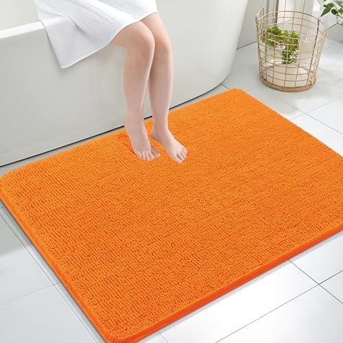 OLANLY Large Bathroom Rugs 44x32, Extra Soft Absorbent Chenille Bath Rugs by OLANLY