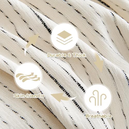 MYSKY HOME Chair Covers Armchair, Recliner Chair Cover Beige Couch Cover, Sofa Covers for Sectional Sofa L Shape Oversized Couch Covers Protector for Dogs Pets Couch Throw Slipcover Washable, 71"X91" - Image 4