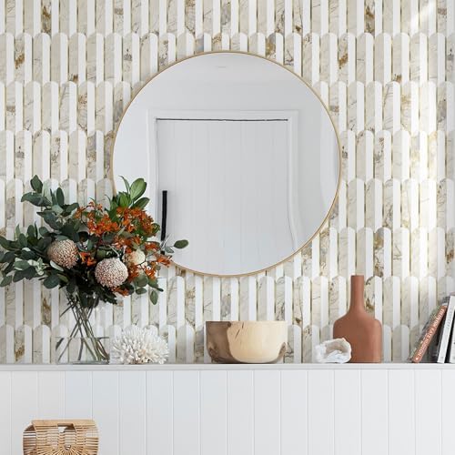 Vamos Tile Peel and Stick Backsplash, Fish Scale, Glossy, 10 pcs - Image 3