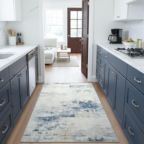Toneed 3x5 Washable Non Slip Abstract Area Rugs for Bedroom Living Room - Image 2