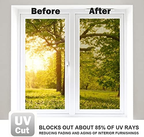 WPCTEV One Way Window Privacy Film, Mirror Tint, Gold, 17.5In x 6.5Ft - Image 5