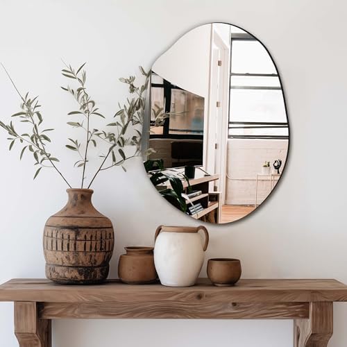 Delma Irregular Wall Mirror, 24"x18" by Delma