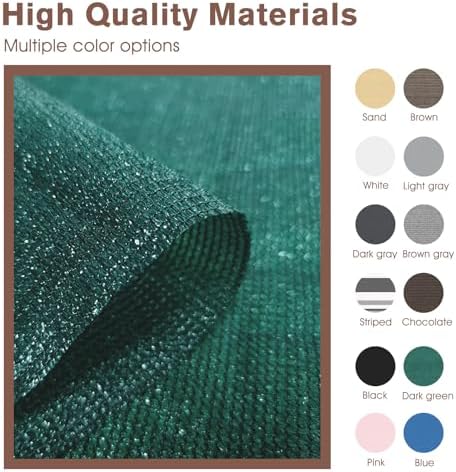 SUNNY GUARD 3' x 23' Balcony Privacy Screen, HDPE Patio Railing Cover Fence - Image 5