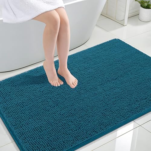 OLANLY Large Bathroom Rugs 47x32, Extra Soft Absorbent Chenille Bath Rugs by OLANLY