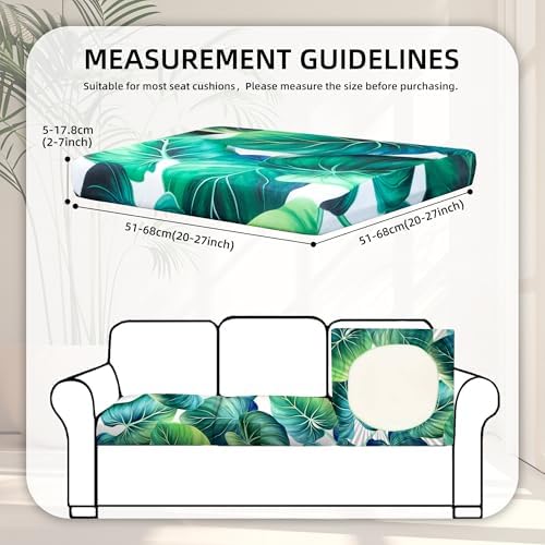 8 Pcs Outdoor Cushion Covers, Patio Sofa Cushion Covers Replacement - Image 2
