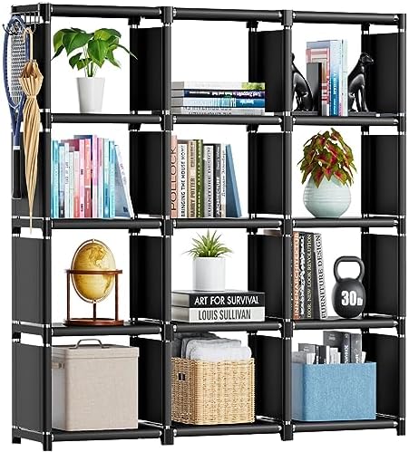 Mavivegue Book Shelf, 12 Cube Storage Organizer, DIY Bookcase by Mavivegue