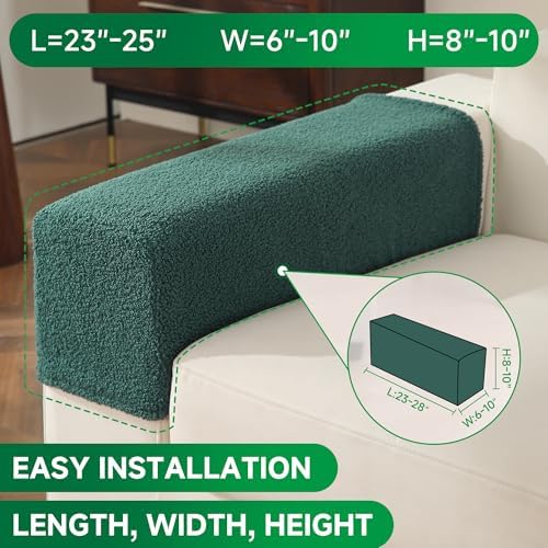 OHSIO Couch Cushion Covers for Sectional Sofa, Stretch Soft Sofa Slipcovers - Image 2