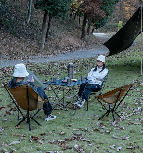iClimb Ultralight Compact Camping Folding Table (Reinforced Black - XL) - Image 2