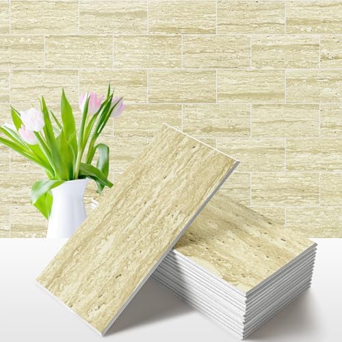 Vamos Tile 100 Pieces Peel and Stick Backsplash Tile, 3" x 6" Subway Tile by VamosTile