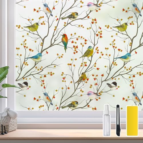DKTIE Frosted Privacy Window Film Decorative Included Tools 35.4in X 78.7in by Dktie