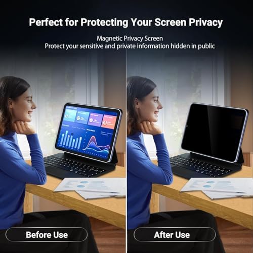 ZOEGAA iPad A16 Privacy Screen Protector For 10.9/11 Inch 2022/2025 Release. - Image 3
