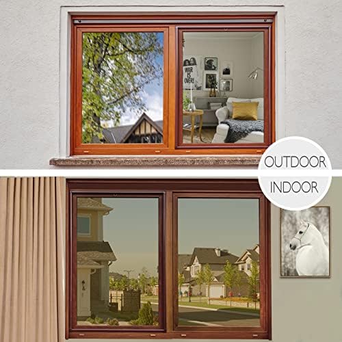HIDBEA One Way Privacy Window Film,Heat Blocking, Brown,35.4in x 16.4ft - Image 5