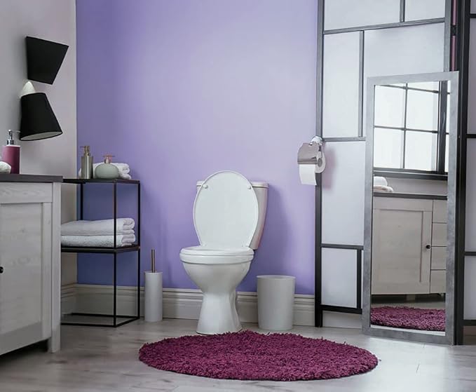 118"x17.7" Purple Wallpaper Solid Color Peel and Stick Wallpaper Purple Contact Paper Solid Color Self-Adhesive Removable Wall Paper for Wall Furniture Cabinet Covering Vinyl Rolls - Image 6