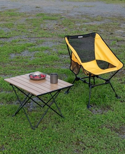 iClimb Ultralight Compact Camping Folding Table (Nature - L) - Image 2