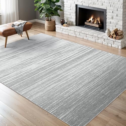 Valenrug Washable Rugs 5x7 - Non Slip 5x7 Area Rugs for Living Room, Stain Resistant Area Rugs for Bedroom, Foldable Machine Washable Area Rug(5'x7', Grey) - Image 3