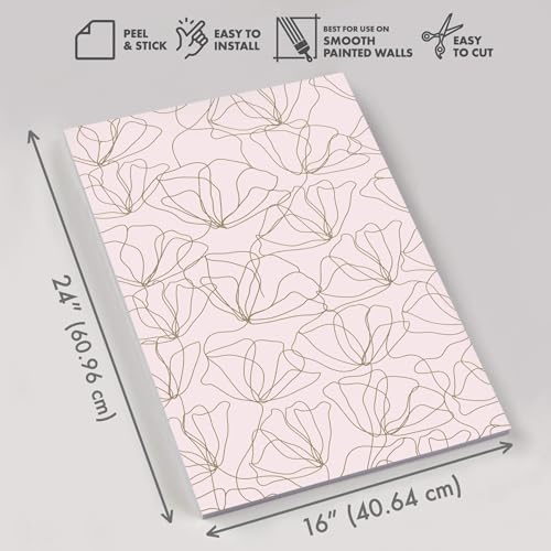 Peel and Stick Wallpaper Panels, Drawn to Nature, 8-Pack | 16 x 24 in panel size; Covers up to 21.33 sq ft; Vinyl peel & stick; No paste needed; Great for walls, shelves & cabinets. - Image 6