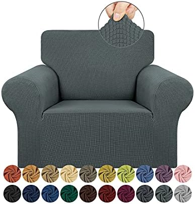 KEKUOU Stretch Chair Sofa Slipcover, Single Couch Cover,Grey by KEKUOU