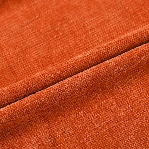 Set of 4 Soft Textured Decorative Throw Pillow Covers 18x18 Inch Cozy Farmhouse Cushion Cover Square Accent Pillow Cases for Bed Couch Sofa Living Room, Burnt Orange - Image 5